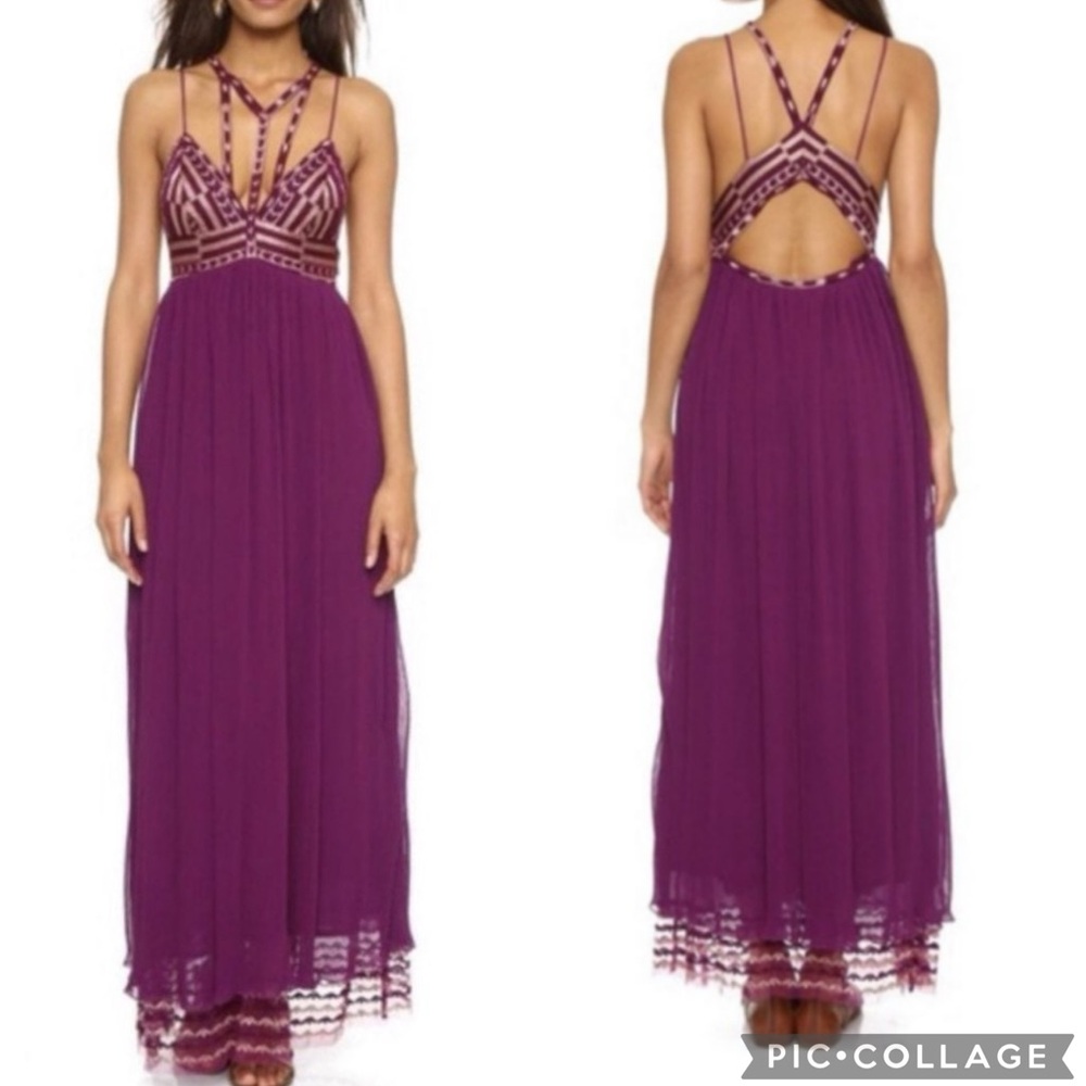 🔥RARE🔥 FREE PEOPLE Dahlia Combo Sacred
Geometry Maxi Dress (8)